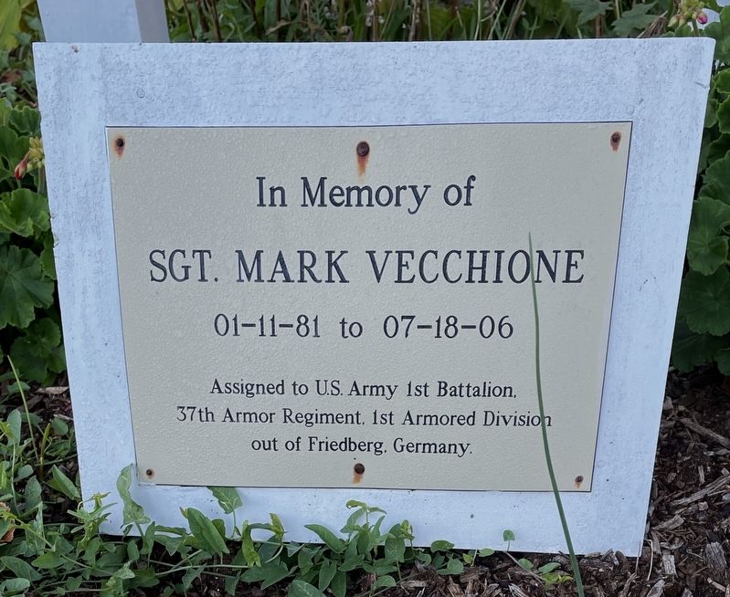 SGT. Mark Vecchione Memorial image. Click for full size.