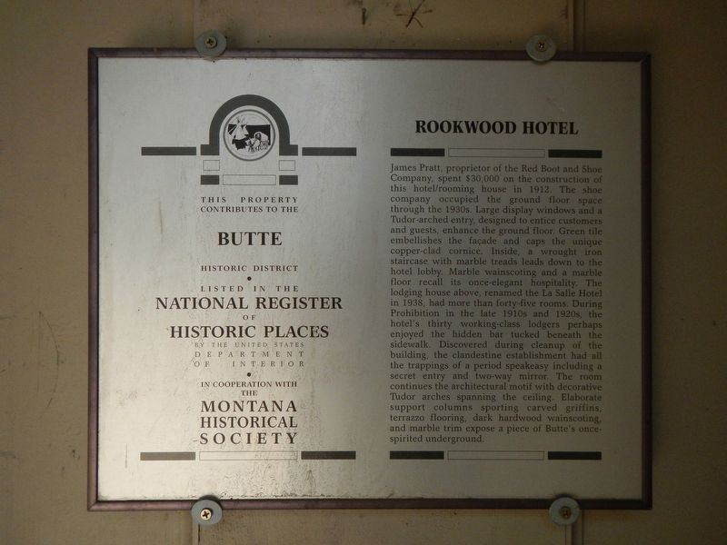Rookwood Hotel Marker image. Click for full size.