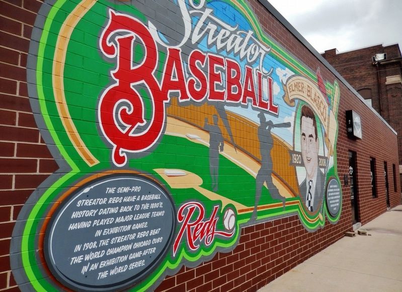 Streator Baseball Mural (<i>west side</i>) image. Click for full size.