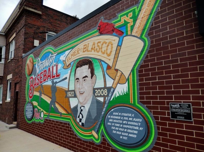 Streator Baseball Mural (<i>east side</i>) image. Click for full size.