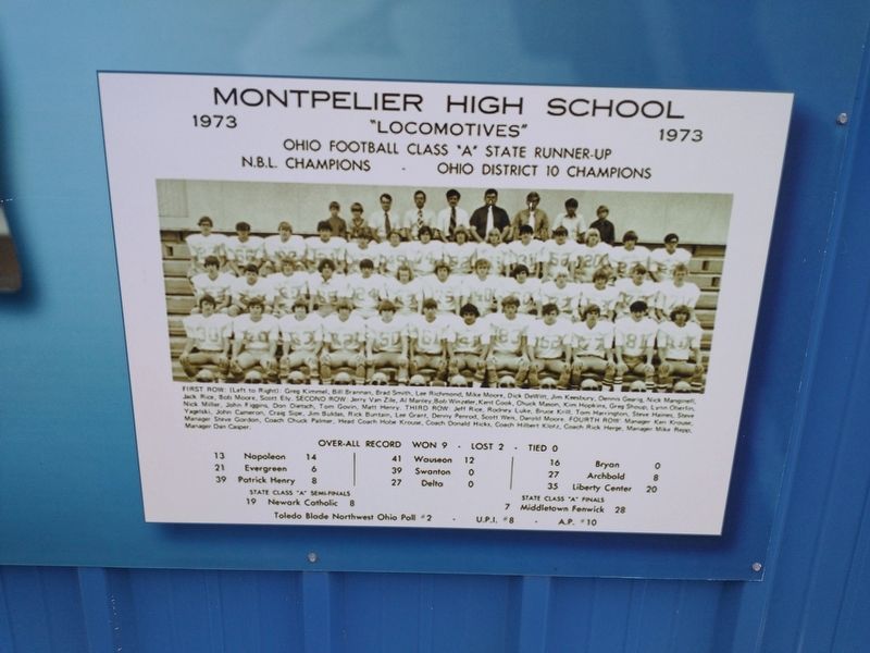 Montpelier Football Marker image. Click for full size.