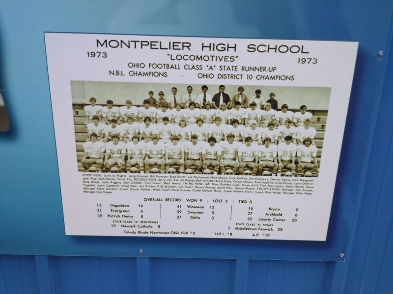 Montpelier Football Marker image. Click for full size.