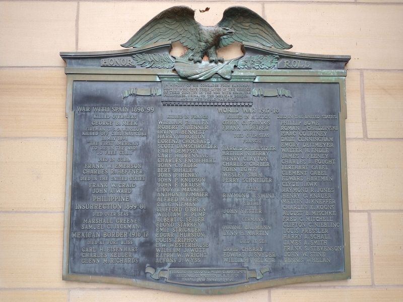Fremont Honor Roll Marker. Click for full size. Fremont Honor Roll Marker image. Click for full size.