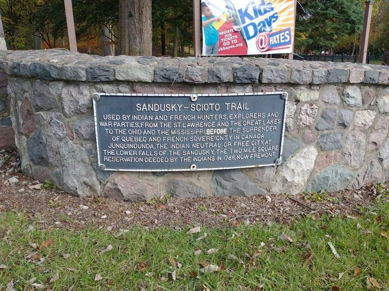 Sandusky-Scioto Trail Marker image. Click for full size.