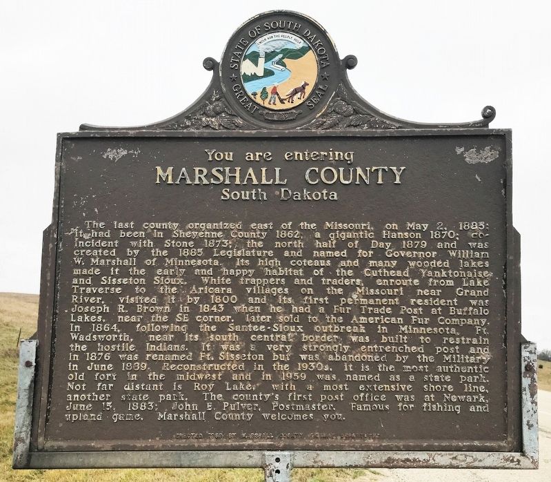 Marshall County Marker image. Click for full size.