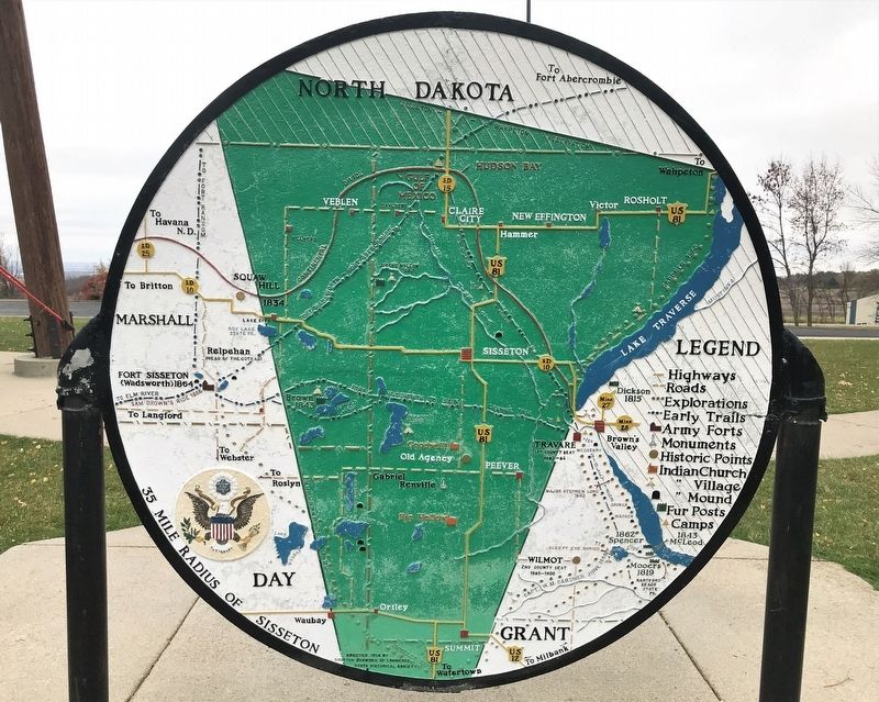 Map of Northeast South Dakota Marker image. Click for full size.