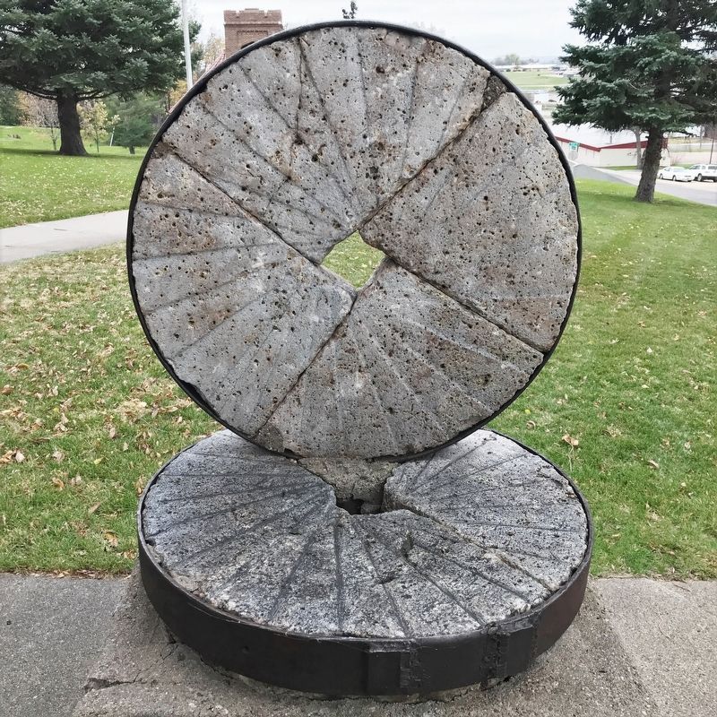 Stones from Log Flour Mill. Click for full size. Stones from Log Flour Mill image. Click for full size.