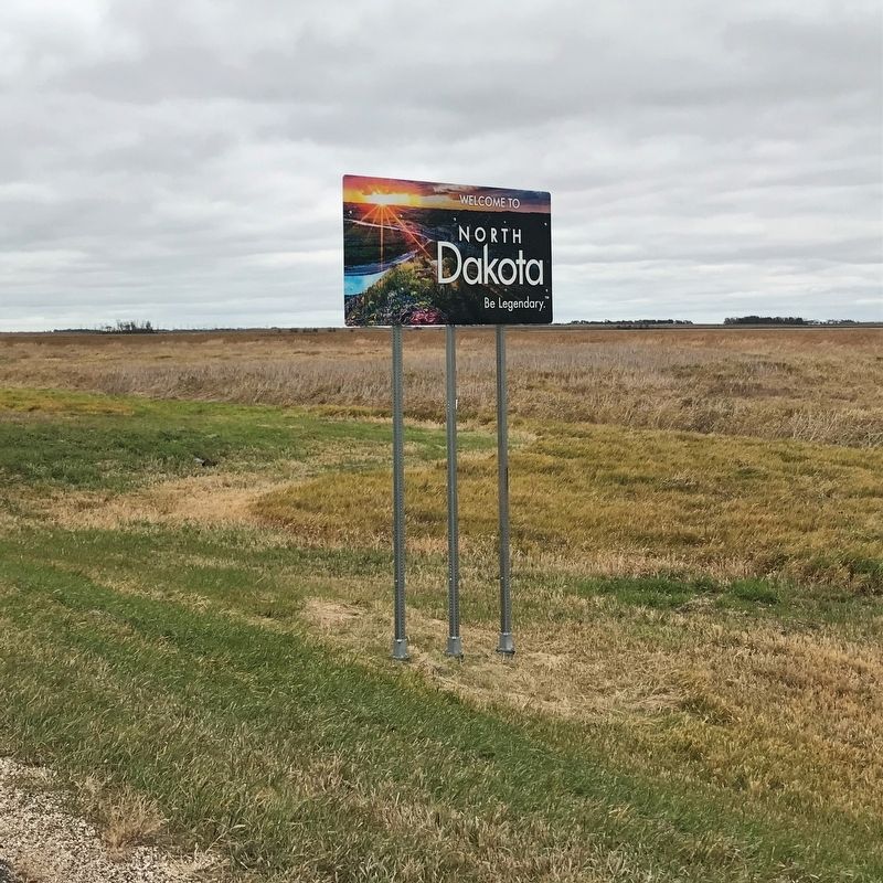 Welcome to North Dakota Sign image. Click for full size.