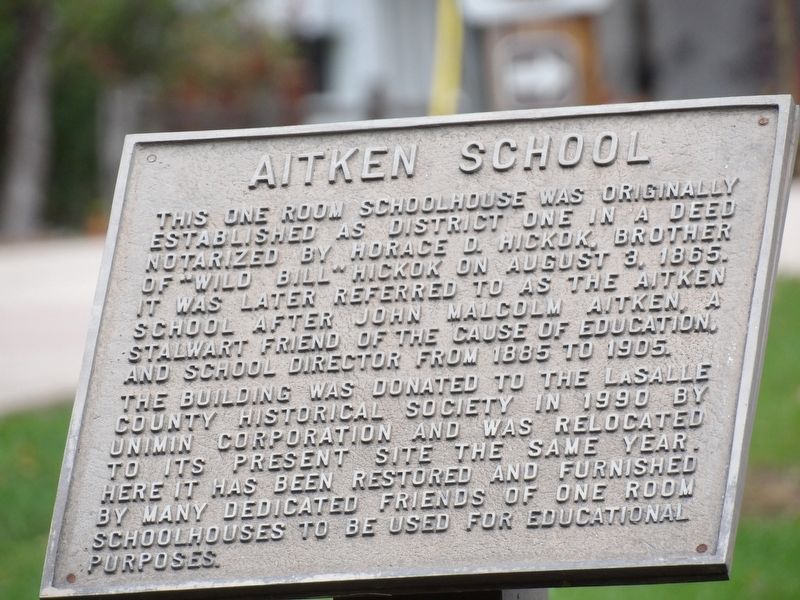 Aitken School Marker image. Click for full size.
