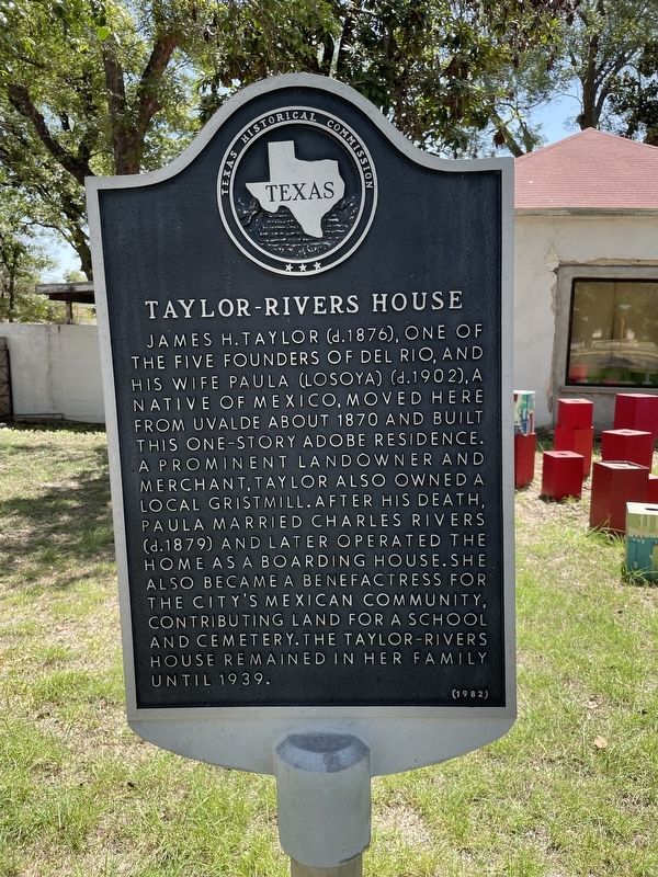 Taylor-Rivers House Marker image. Click for full size.