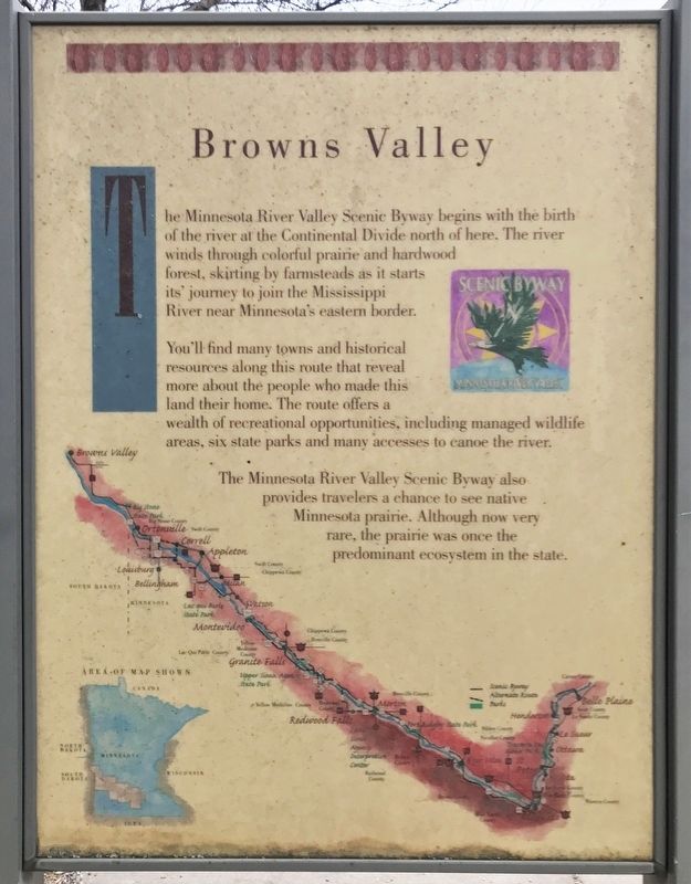 Browns Valley Marker image. Click for full size.