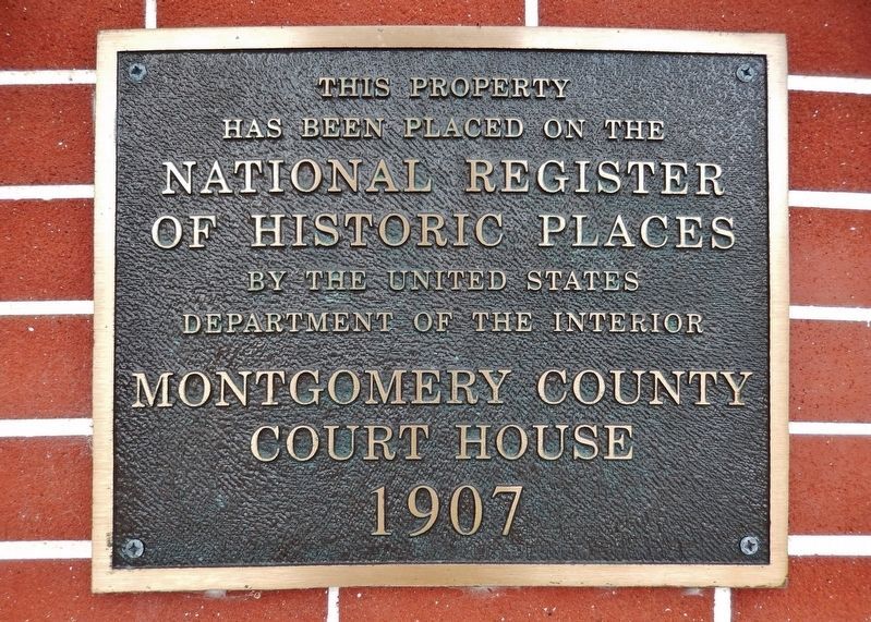 Montgomery County Courthouse Marker image. Click for more information.