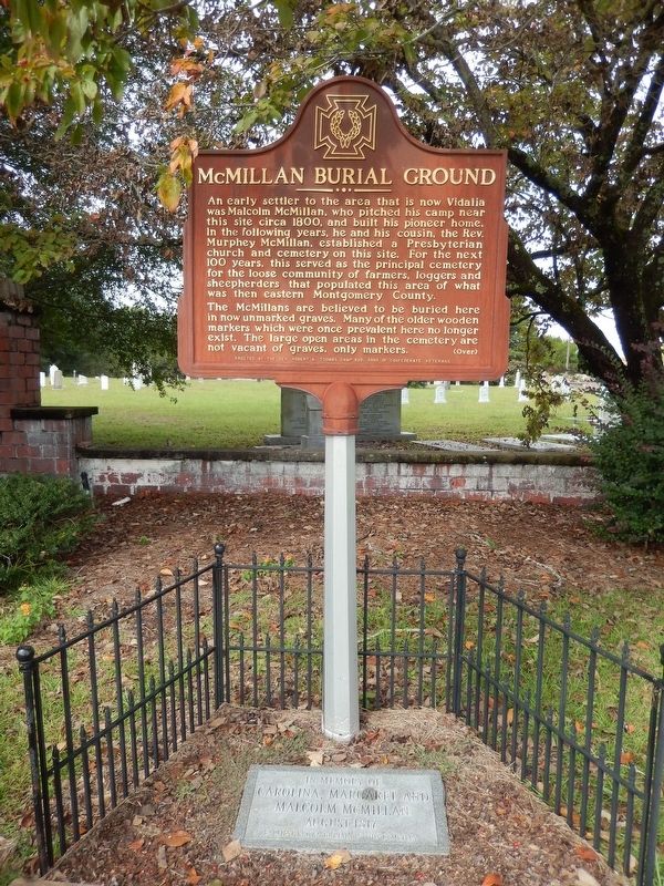 McMillan Burial Ground Marker image. Click for full size.