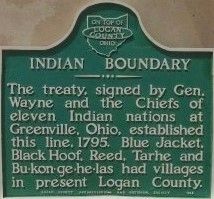Greenville Treaty Line Marker image. Click for full size.