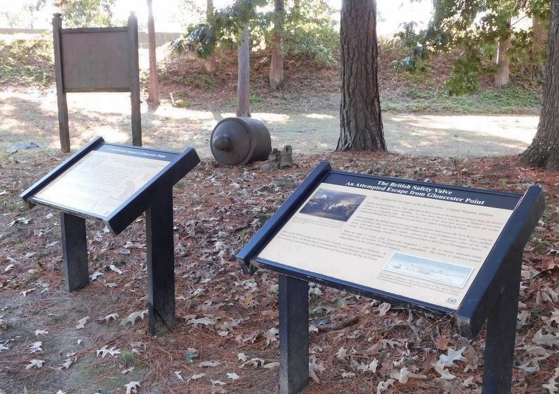 A Vital British Outpost at Gloucester Point Marker image. Click for full size.