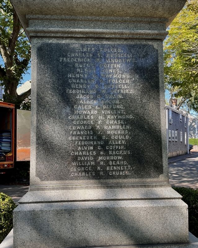 Nantucket Civil War Monument (Side 3) image. Click for full size.