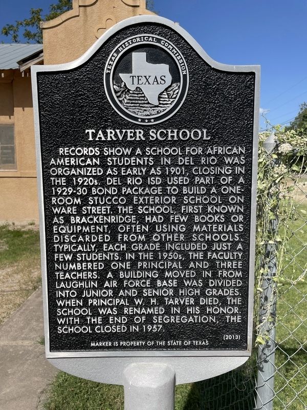 Tarver School Marker image. Click for full size.
