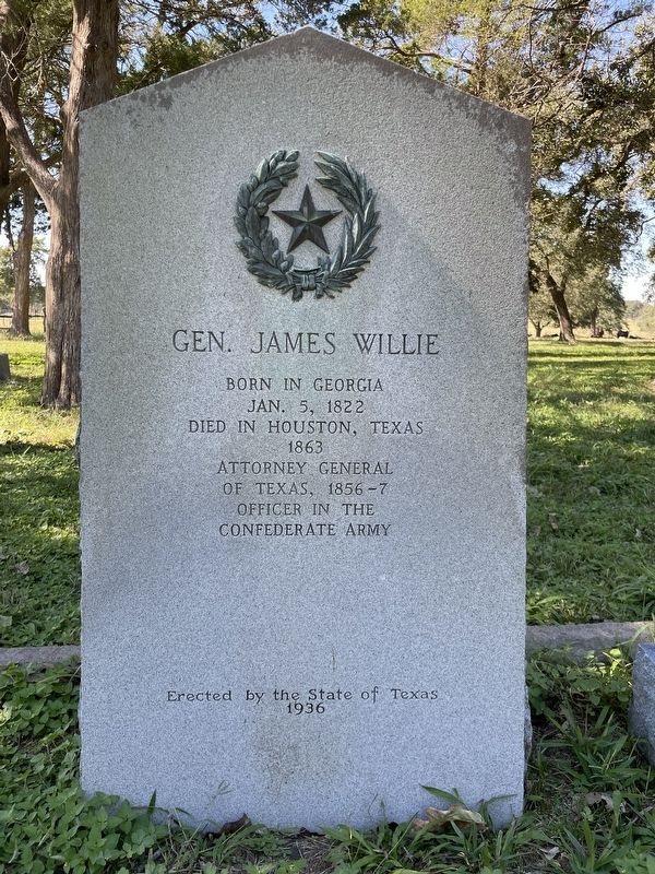 Gen. James Willie Marker image. Click for full size.