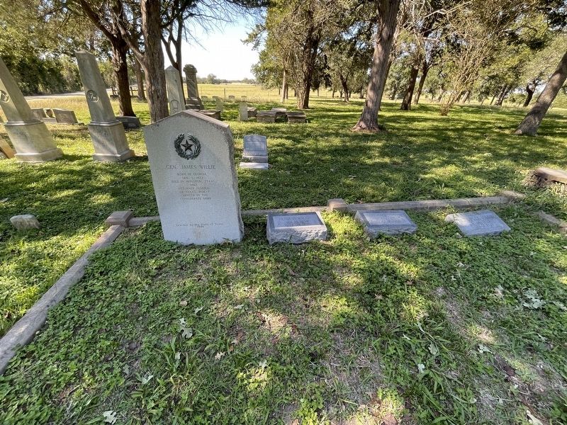 Gen. James Willie Grave Site image. Click for full size.