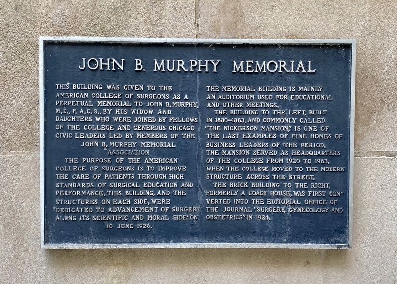 John B. Murphy Memorial image. Click for full size.