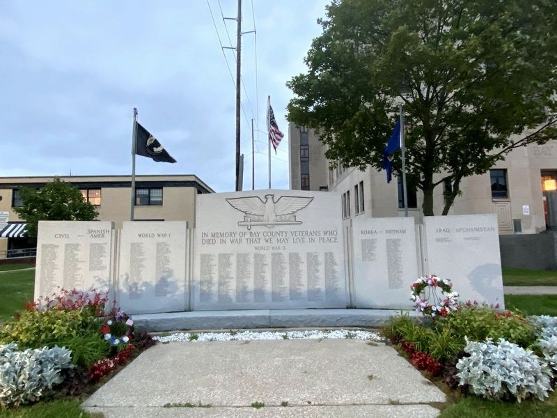 Bay County Veterans Memorial. Click for full size. Bay County Veterans Memorial image. Click for full size.