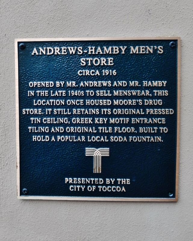 Andrews-Hamby Men's Store Marker image. Click for full size.