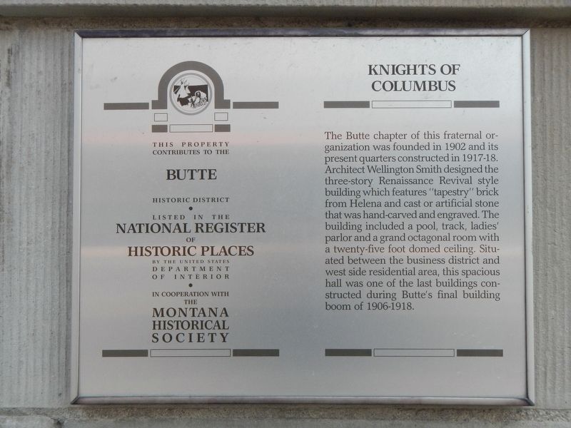 Knights of Columbus Marker image. Click for full size.