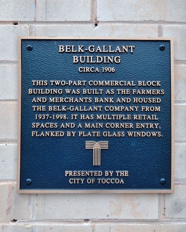 Belk-Gallant Building Marker image. Click for full size.
