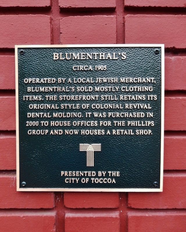 Blumenthal's Marker image. Click for full size.