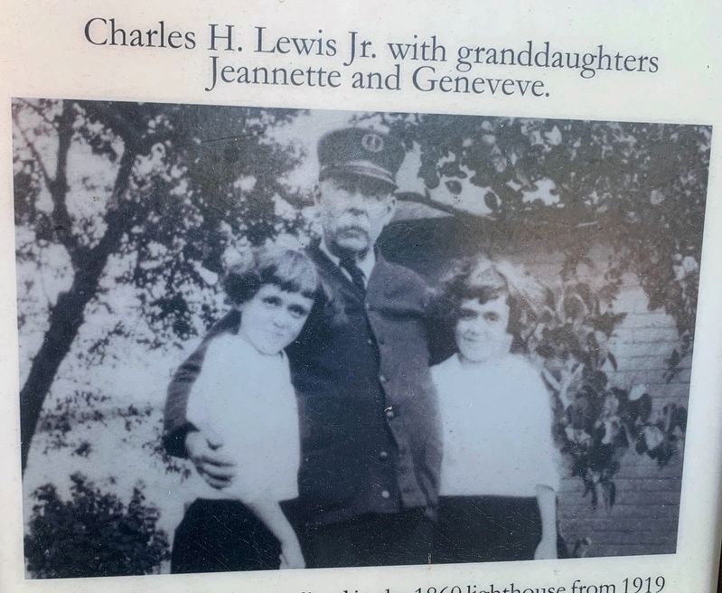 Charles H. Lewis Jr. with granddaughters Jeannette and Geneveve image. Click for full size.