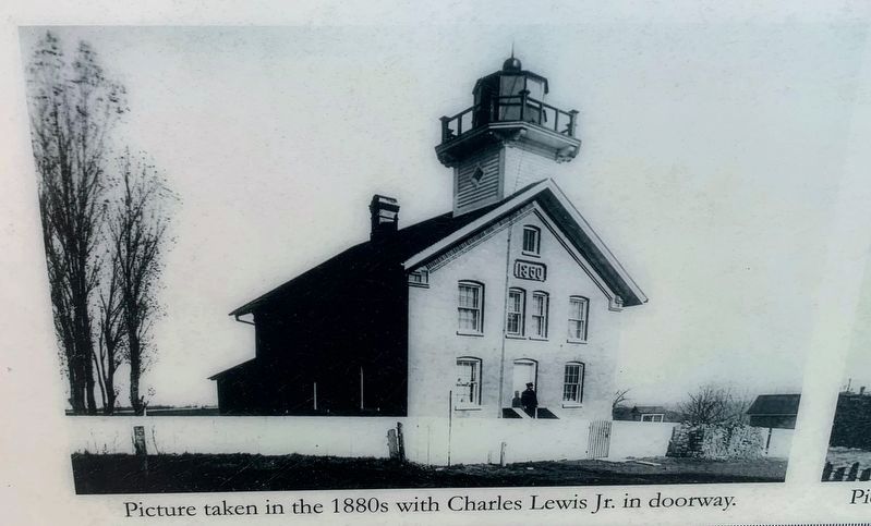 Picture taken in the 1880s with Charles Lewis Jr. in doorway image. Click for full size.
