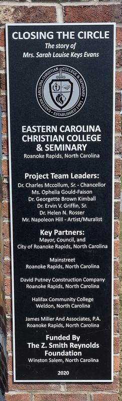 Closing The Circle Dedication Plaque image. Click for full size.