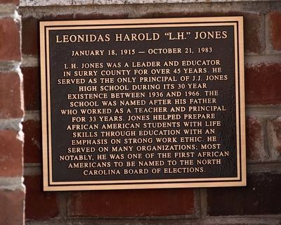 Leonidas Harold "L.H." Jones Marker image. Click for full size.
