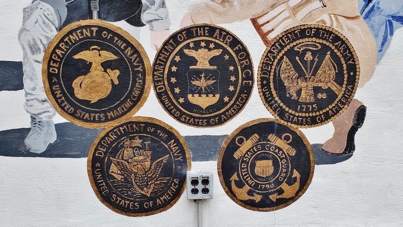 American Heroes Mural (<i>detail</i>) image. Click for full size.