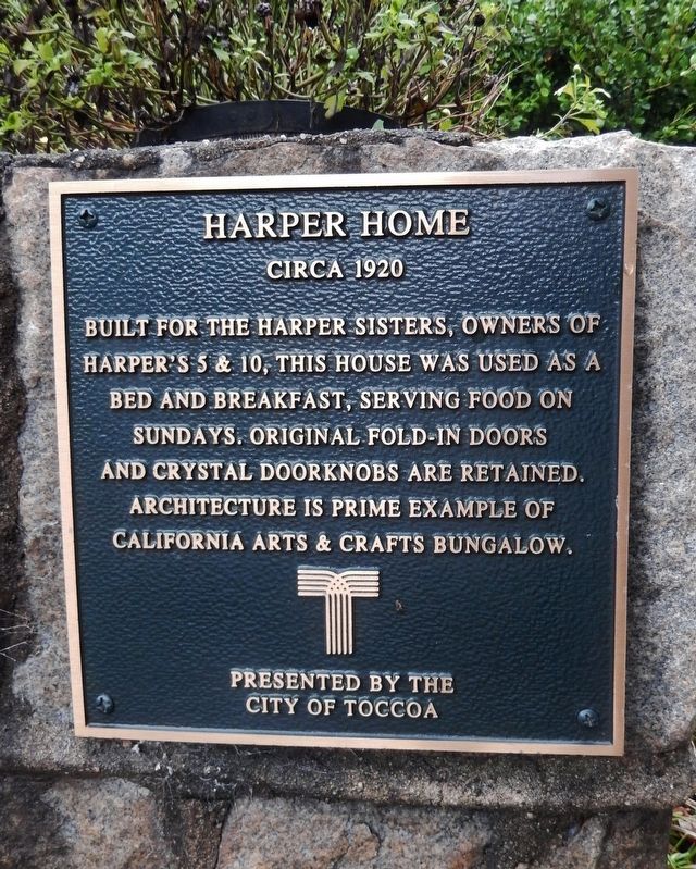 Harper Home Marker. Click for full size. Harper Home Marker image. Click for full size.