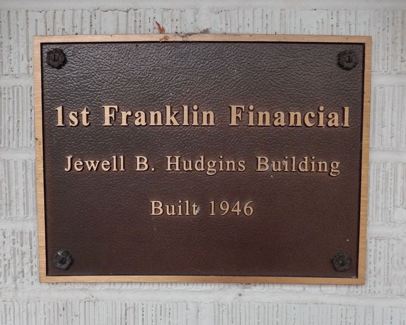 1st Franklin Financial plaque image. Click for full size.
