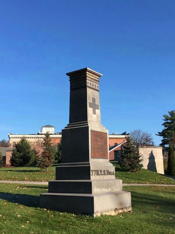 The 77th Regiment, New York Volunteers Marker. Click for full size. The 77th Regiment, New York Volunteers Marker image. Click for full size.