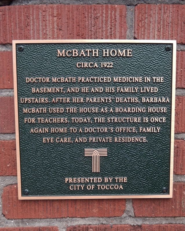 McBath Home Marker image. Click for full size.