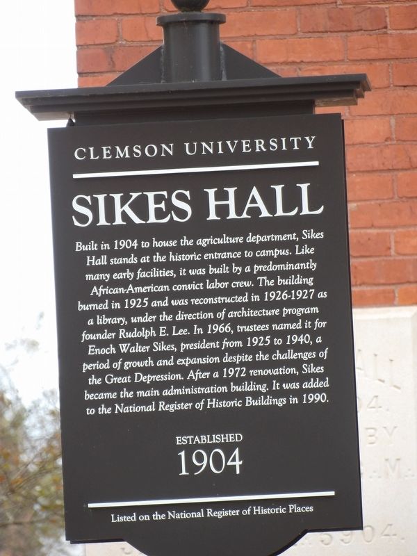 Sikes Hall Marker image. Click for full size.