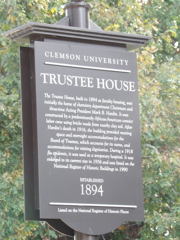 Trustee House Marker image. Click for full size.