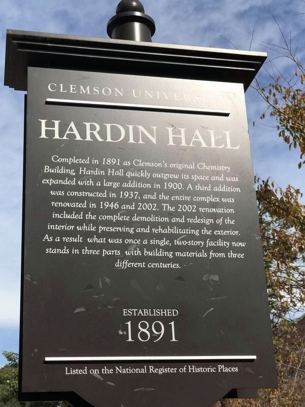 Hardin Hall Marker (side B) image. Click for full size.