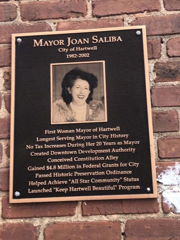 Mayor Joan Saliba Marker image. Click for full size.