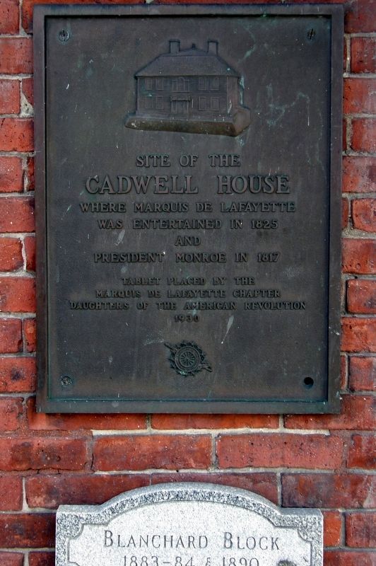 Caldwell House Marker. Click for full size. Caldwell House Marker image. Click for full size.
