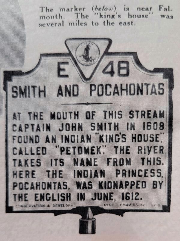 Smith and Pocahontas image. Click for full size.