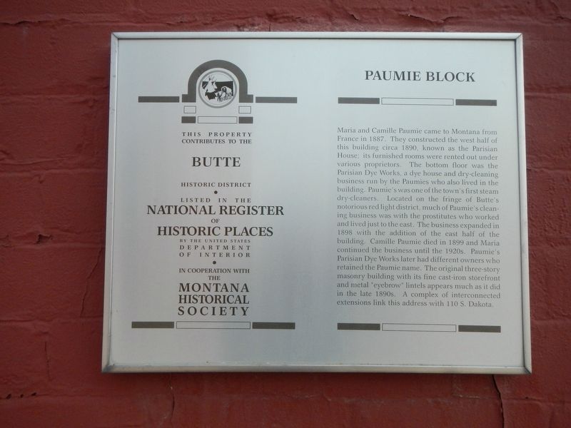 Paumie Block Marker image. Click for full size.