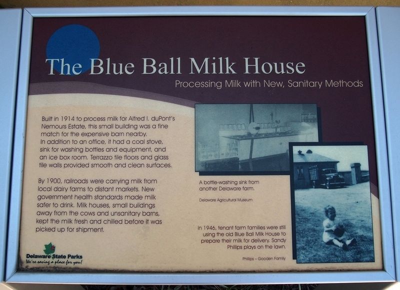 The Blue Ball Milk House marker. Click for full size. The Blue Ball Milk House marker image. Click for full size.