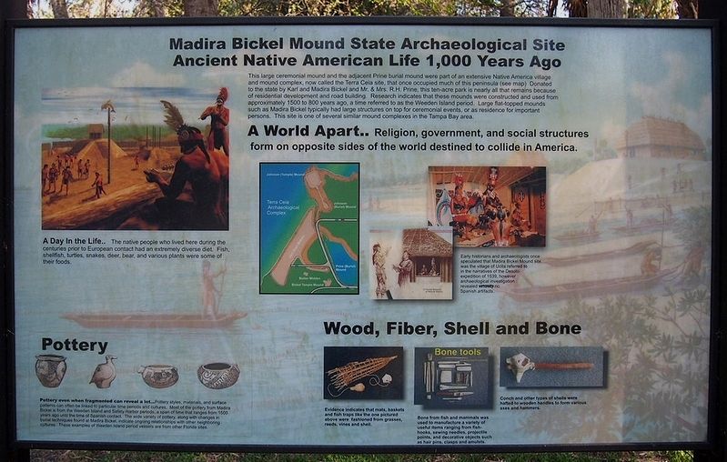 Madira Bickel Mound State Archaeological Site marker. Click for full size. Madira Bickel Mound State Archaeological Site marker image. Click for full size.