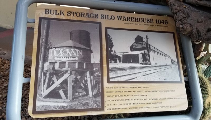 Bulk Storage Silo Warehouse 1949 Marker image. Click for full size.