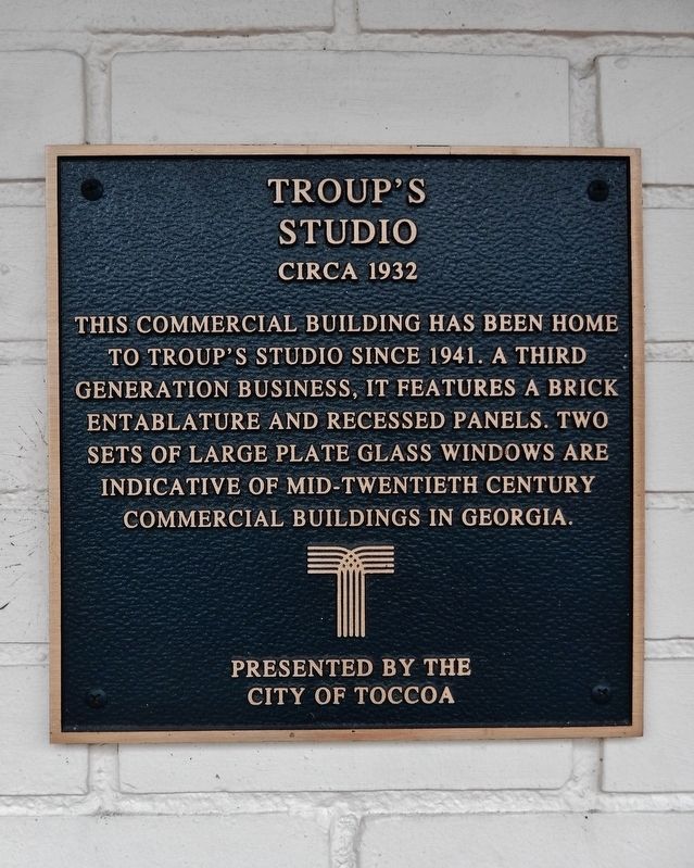 Troup's Studio Marker image. Click for full size.