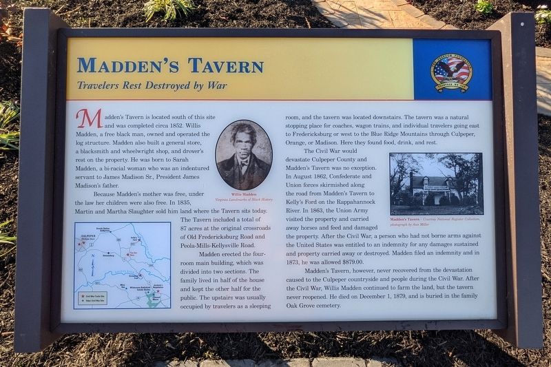 Madden's Tavern Marker image. Click for full size.
